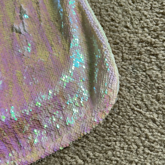 Intimately Free People Iridescent Pink White Sequin Dress - Picture 6 of 11